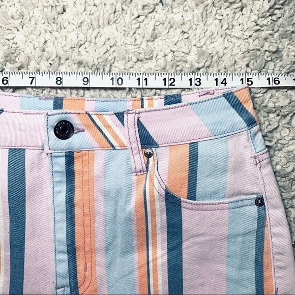 Wild Fable NWOT Hi-Rise Striped Jean Shorts - Picture 6 of 8